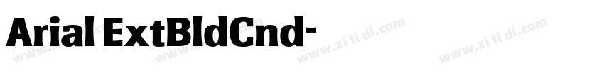 Arial ExtBldCnd字体转换